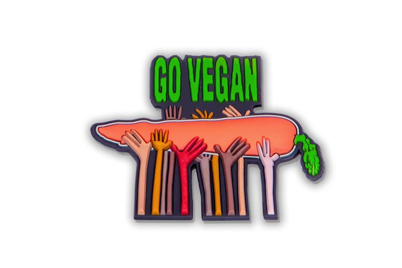 GO VEGAN VEGETERIAN - пластиковые аксессуары - Морковка 